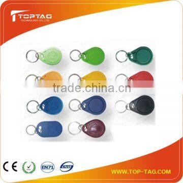 ABS/PVC re-write proximity nfc keyfob / rfid keyfob for hotel