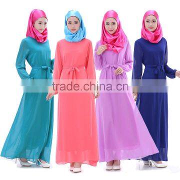 Newest arrival Wholesale double layer thick chiffon ABAYA