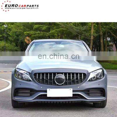 C class to new C63 body kit full set with head light and taillight PP material after 2019 C class body kit