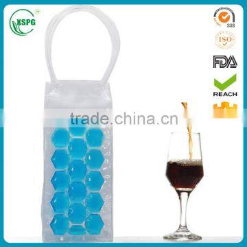 clear pvc plastic insulated ice wine bag