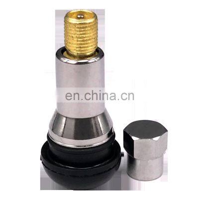 TR414C Tyre Valve Stem Chrome Sleeve Snap In Tubeless Tire Valve photo-3