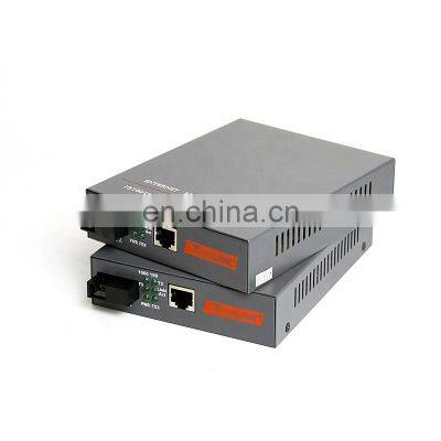 10/100/1000 Media Converter Single Mode Single Fiber SC Port 20KM HTB-4100 Fiber Ethernet Media Converter photo-4