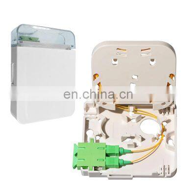 FTTH 1 Port Socket Fiber Mini SC Type Box Fiber Optic Wall Socket Panel