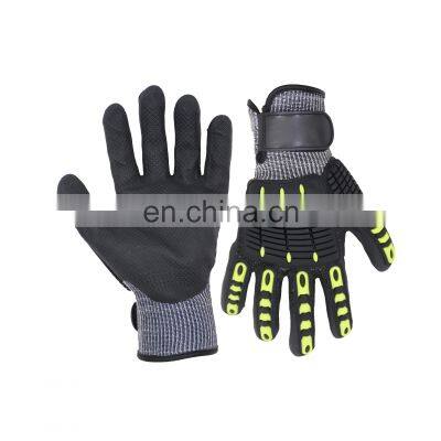 HANDLANDY resistant liner grip glove dipping machine,Safety Working Dipped Cut Resistant Gloves