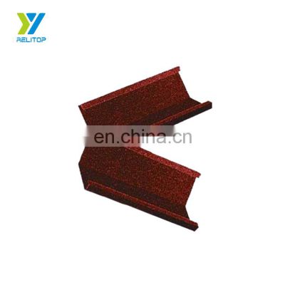 Popular stone coated metal roof tile fittings grain tray