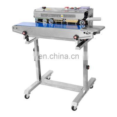 FRB-770III Hualian Stand Type Packaging Packing Oil Food Pouch Continuous Plastic Bag Heat Band Sealer Sealing Machine