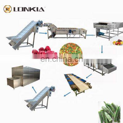 LONKIA Automatic Vegetable Fruit Frozen Molokhia machine frozen molokhia processing line