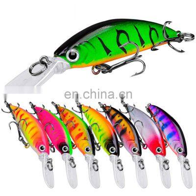 High quality 7cm 5.5g lifelike hard bait fishing lure Minnow for freshwater saltwater fishing