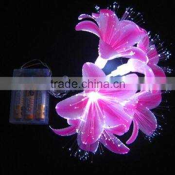 20L led christmas strip light with optical flowers clear wire 2015 new design strip lights