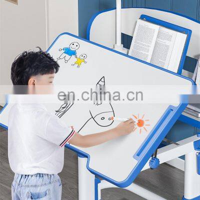Height Adjustable Table and Chair Modern Writing Home Drawing Ergonomic Children Study Table Set With Storage Drawer photo-4