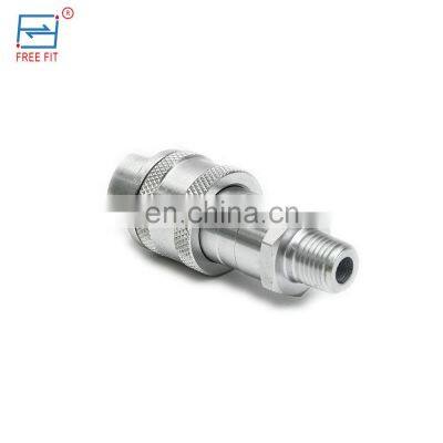 Hot Sale 3/8 Inch 10000 PSI High Pressure Screw Type Hydraulic Quick Coupler for Agricultural Machinery photo-3