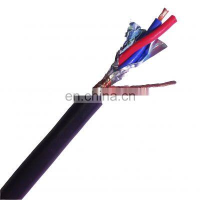 Cable 2 Core Pair Stranded Shielded Wire Type OD6.5 Shielded Control Signal Transmission  RVVPS Cable