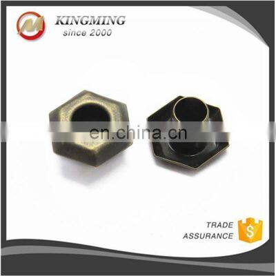 Engraved Logo Hexagon Metal Shoe Eyelet For Boot photo-5