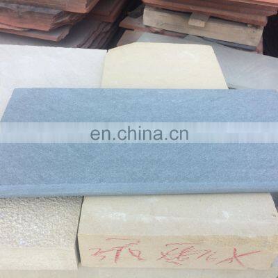 High Quality Flame Edge Black Sandstone Floor Tiles Stone Slabs for Sale photo-3