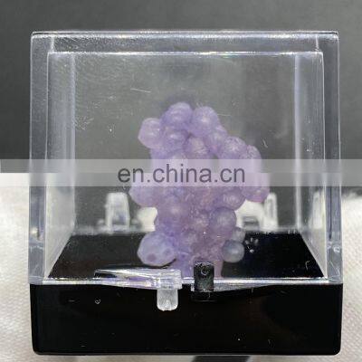 Gifts Raw Amethyst Suppliers Stone Sphere Botryoidal Purple Chalcedony Wholesale Crystals Home Decor Luxury Gift Grape Agate photo-5