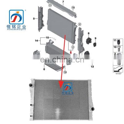 X5 E70 X6 E71 Aluminium Radiator Water Cooler  2007-2013 Year 17117533472