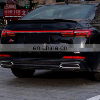 Upgrade to the Latest Full LED Through Taillamp Taillight With Dynamic for AUDI A6 C8 Tail Lamp Tail Light 2019-2021 photo-4