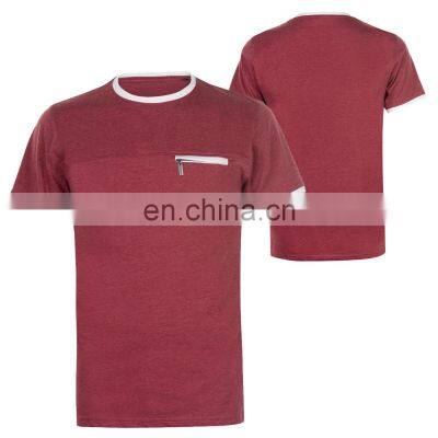 Custom Logo Print T Shirts for Men Spandex Polyester O-neck T Shirt Solid Color Top Selling  Tee Shirts For Man