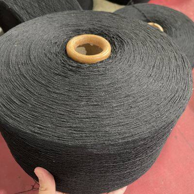 ne6s black 6 Cylindrical tube 35% poly & 65% cotton blended yarn gloves yarn