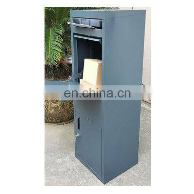 Large Package Waterproof Outside Metal Steel Letter Mail Mailbox Post Wall Mount Outdoor Smart Parcel Delivery Drop Box