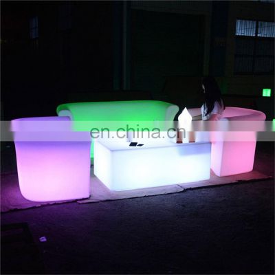 bar tables hookah furniture lounge led sofa hot sale led glowing chair home decorative multi color luminous sofa chair