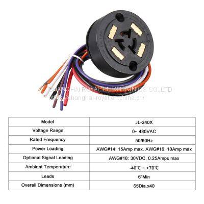 ANSI C136.41 NEMA 5 pin dimming receptacle base para fotocelula socket