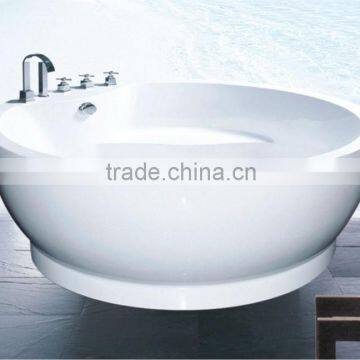 8mm thickness bowl shape acrylic bathtub