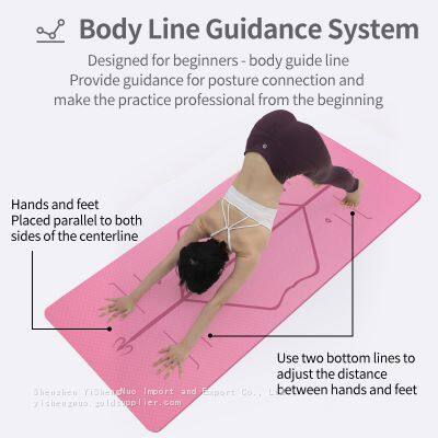 Yoga Mat Tpe Mat Yoga Natural Organic Non-toxic Eco Friendly photo-2