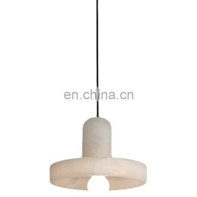 Modern Kitchen Island Lighting Brass Hanging Chandelier Alabaster Pendant Lights For Home