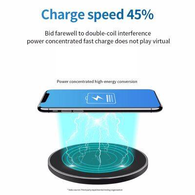 10w Fast Wireless Charger Metal Alloy 10w Fast Charging 10W Qi Wireless Charger for Iphone photo-3