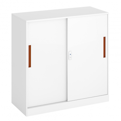 Sliding Door Cabinet with Thin Edge