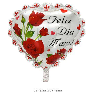 24 Inch Mother's Day Series Foil Balloon Spanish Te Amo Mama Lace Balloons for Party Decoration Custom Balloon Globos