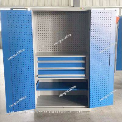 Workshop Double-door Storage Cabinet Supplier|Multi-level Tool Cabinet With Drawers Price photo-5