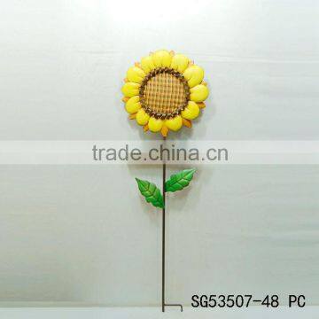 Wholesale beautiful Harvest Festival christmas metal sunflower garden stakes