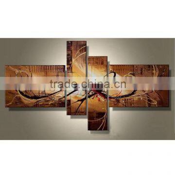 JC Abstract Wall Art Home Decoration 4 Pieces 100% Handmade Canvas Oil Painting For Bedroom HP-65