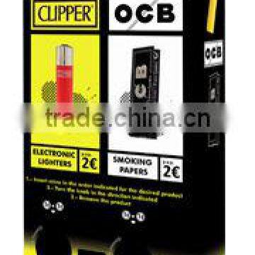 Mechanical 2 columns Vending Machine for Rolling paper and Lighters. OCB + CLipper