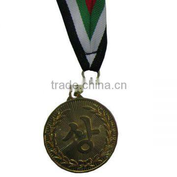 Customized award sport medal with ribbon