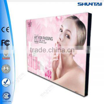 backlit frameless textile fabric led light box wholesale