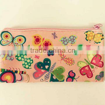 Top Quality pu Material Butterfly Design Digital Printing Pencil Case photo-4