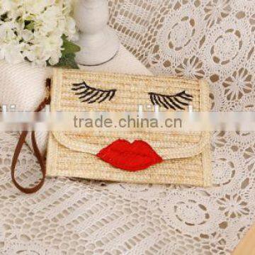 Ladies Fashion Beige Summer Natural Straw Bag photo-3