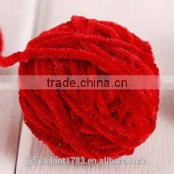 4.5NM Acrylic /Polyester Chenille Yarn For Sweater