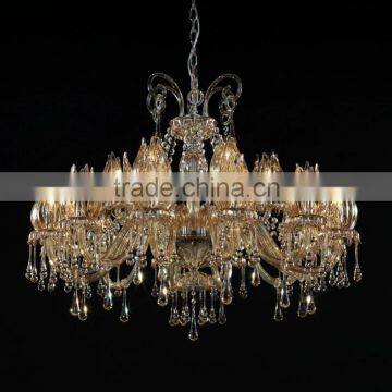 2015 royal style golden larger pendant light for luxury hotel