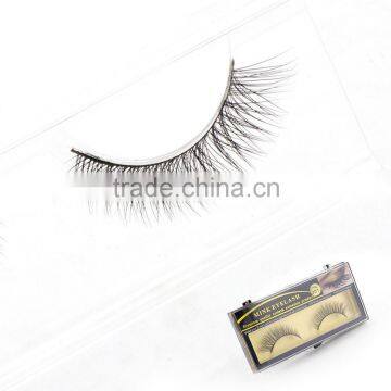 2PCS/Pair Handmade Natural Thick Mink False Eyelashes Eyelash 001 for Beauty Makeup Natural Extension Eyelashes for Maquiagem