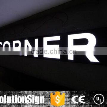 Custom acrylic facelit advertizing led channel letter sign/logo