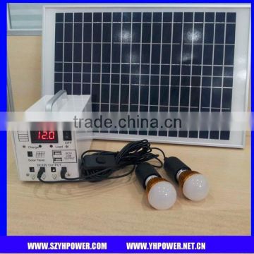 African Rural solar system 20W, 3W LED lights,Camp LED Lighting kits