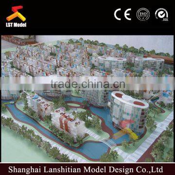 large scale apartment model building for real estate use