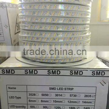 2016 new 2835 three rows led flex rope lighting