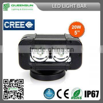 Factory directly offer 5 inch 20W LED light bar, 0ff road led light bar with 2 years warranty