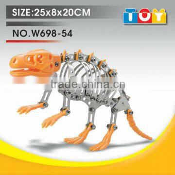Metal animal assemble DIY dinosaur play set