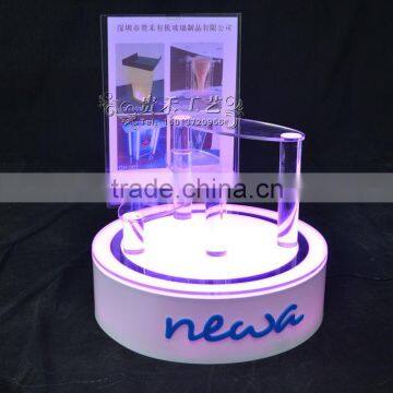 Acrylic Cosmetic Display Stand Round Makeup Display Rack photo-3